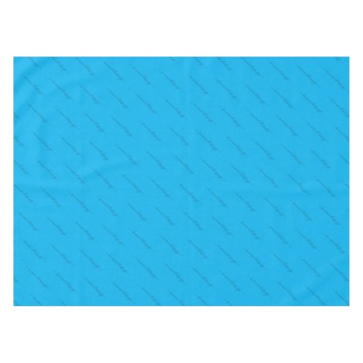 Elegant Custom Blue Tischdecke (Vorderseite (Horizontal))