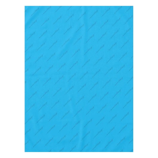 Elegant Custom Blue Tischdecke (Vorderseite)