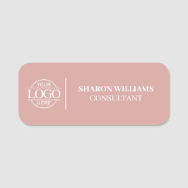 Elegant Custom Business Logo Employee Magnetic Namensschild