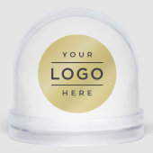 Elegant Custom Business Logo Promotional Schneekugeln (Vorderseite)