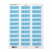 Elegant Custom Business Return Address Label (Vorne)