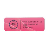 Elegant Custom Business Return Address Label (Vorne)