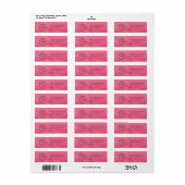 Elegant Custom Business Return Address Label (Vorne)