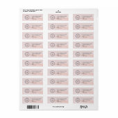 Elegant Custom Business Return Address Label (Vorne)