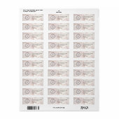 Elegant Custom Business Return Address Label (Vorne)