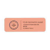 Elegant Custom Business Return Address Label (Vorne)