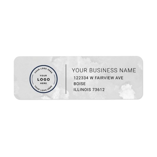 Elegant Custom Business Return Address Label (Vorne)