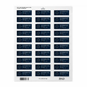 Elegant Custom Business Return Address Label (Vorne)