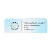Elegant Custom Business Return Address Label (Vorne)