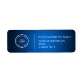 Elegant Custom Business Return Address Label (Vorne)