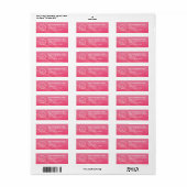 Elegant Custom Business Return Address Label (Vorne)
