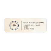 Elegant Custom Business Return Address Label (Vorne)