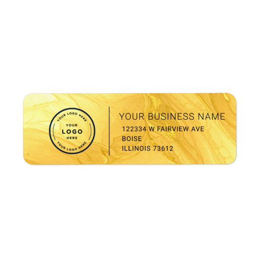 Elegant Custom Business Return Address Label (Vorne)