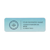 Elegant Custom Business Return Address Label (Vorne)