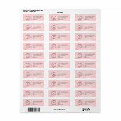 Elegant Custom Business Return Address Label (Vorne)