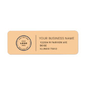 Elegant Custom Business Return Address Label (Vorne)