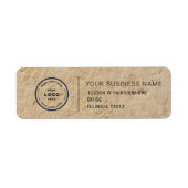 Elegant Custom Business Return Address Label (Vorne)