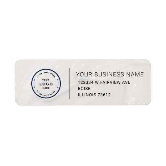 Elegant Custom Business Return Address Label (Vorne)