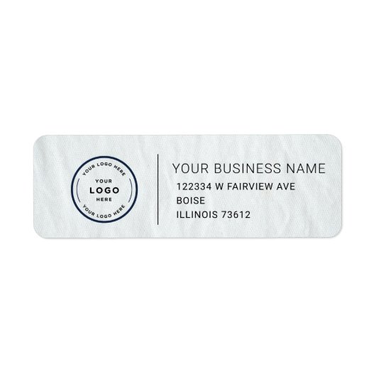 Elegant Custom Business Return Address Label (Vorne)
