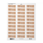 Elegant Custom Business Return Address Label (Vorne)