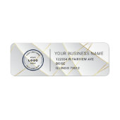 Elegant Custom Business Return Address Label (Vorne)