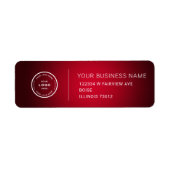 Elegant Custom Business Return Address Label (Vorne)