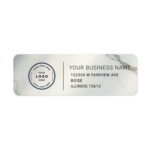 Elegant Custom Business Return Address Label (Vorne)