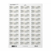 Elegant Custom Business Return Address Label (Vorne)