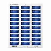 Elegant Custom Business Return Address Label (Vorne)