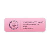 Elegant Custom Business Return Address Label (Vorne)