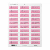 Elegant Custom Business Return Address Label (Vorne)