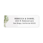 Elegant Custom Business Return Address Label. (Vorne)