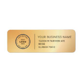 Elegant Custom Business Return Address Label (Vorne)