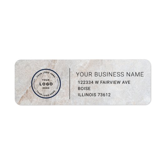 Elegant Custom Business Return Address Label (Vorne)