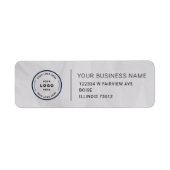 Elegant Custom Business Return Address Label (Vorne)