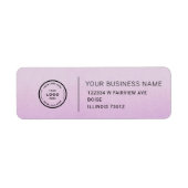 Elegant Custom Business Return Address Label (Vorne)