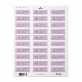 Elegant Custom Business Return Address Label (Vorne)