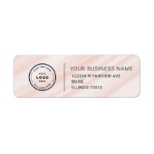 Elegant Custom Business Return Address Label (Vorne)