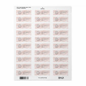 Elegant Custom Business Return Address Label (Vorne)