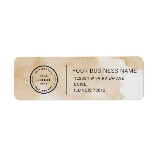 Elegant Custom Business Return Address Label (Vorne)