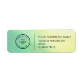 Elegant Custom Business Return Address Label (Vorne)
