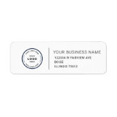 Elegant Custom Business Return Address Label (Vorne)