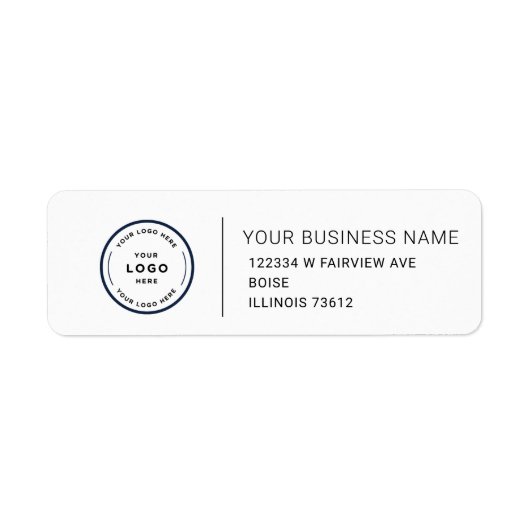 Elegant Custom Business Return Address Label (Vorne)