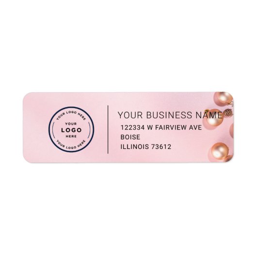 Elegant Custom Business Return Address Label (Vorne)