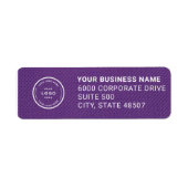 Elegant Custom Business Return Address Label (Vorne)
