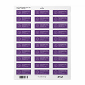 Elegant Custom Business Return Address Label (Vorne)