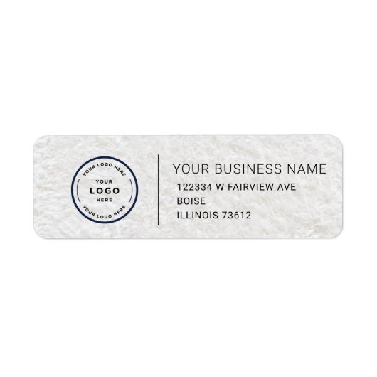 Elegant Custom Business Return Address Label (Vorne)
