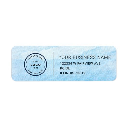 Elegant Custom Business Return Address Label (Vorne)