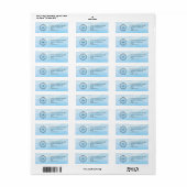 Elegant Custom Business Return Address Label (Vorne)
