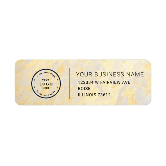 Elegant Custom Business Return Address Label (Vorne)